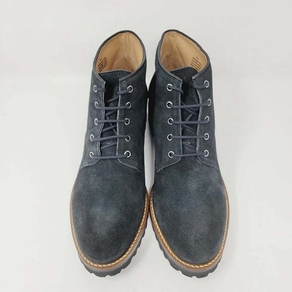 Driver Club USA Men's Chukkas Sz 8.5 M Highland Park Leather Black Suede